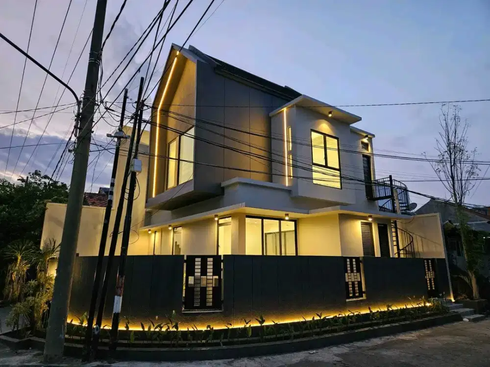 DIJUAL RUMAH BABATAN PANTAI SCANDINAVIAN STYLE MULYOREJO KENJERAN