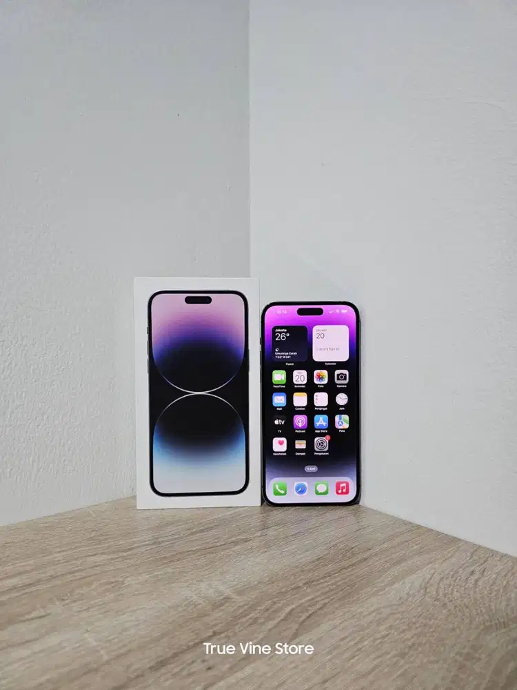 Apple iPhone 14 Pro Max 256GB 256 GB Ex Resmi iBox Deep Purple Fullset