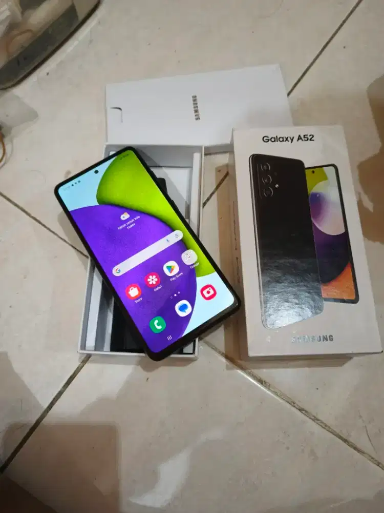 Samsung A52 8/256 Fullset mlusss 95%, lancr jyaa no kndala joss