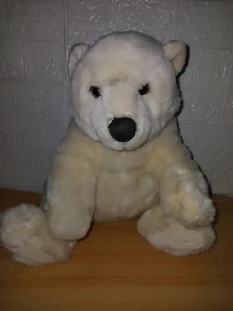 Boneka Polar Bear Beruang Kutub Import.