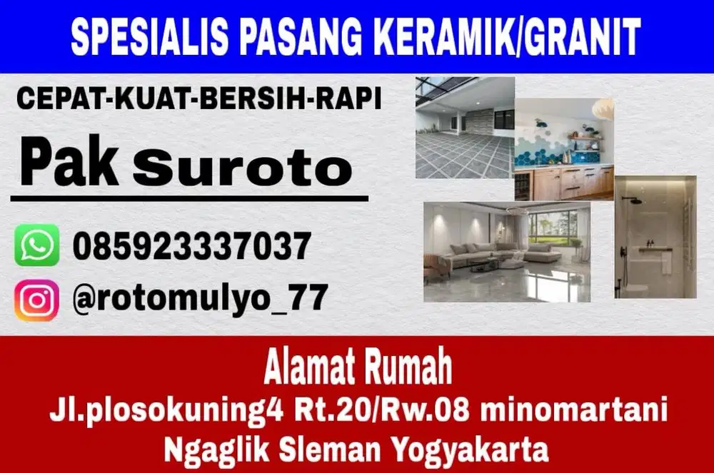 Spesialis pemasangan keramik&granit