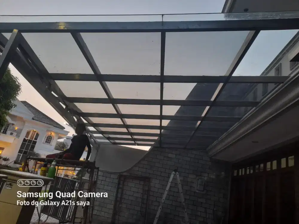 Jasa pasang kaca film canopi kaca film rumah kaca film gedung
