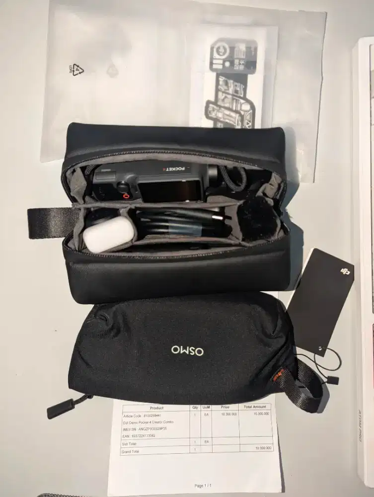 DJI POCKET 4 (CREATOR COMBO) - baru 2 Minggu pakai