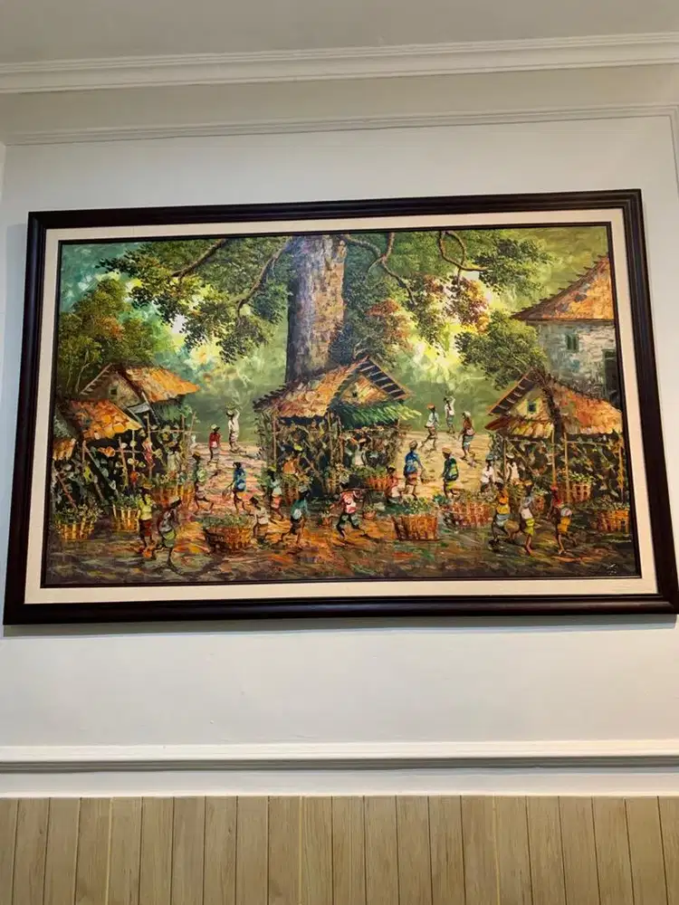 Lukisan pasar tradisional