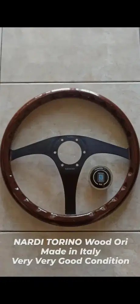 Stir NARDI TORINO Classic Wood Steering Wheel 14inch Ori Made in Italy
