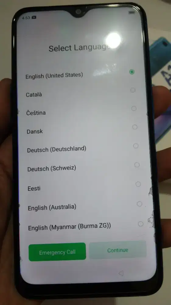 Oppo A12 Biru, NO MINUS. Fullset. (Dus, Kartu Garansi, Kwitansi)