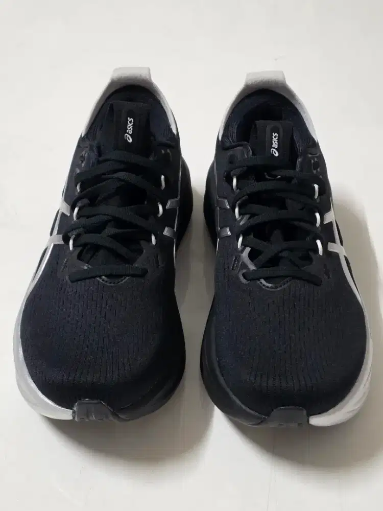 Sepatu Lari Running Asics Gel Nimbus 28 Platinum Black size US 8.5