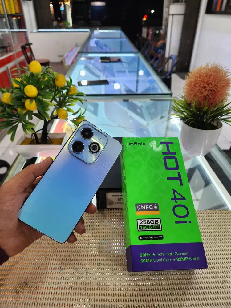 Infinix Hot 40i Ram 8+8Gb/ 256Gb Fullset Mulus Original 100% Bergarans