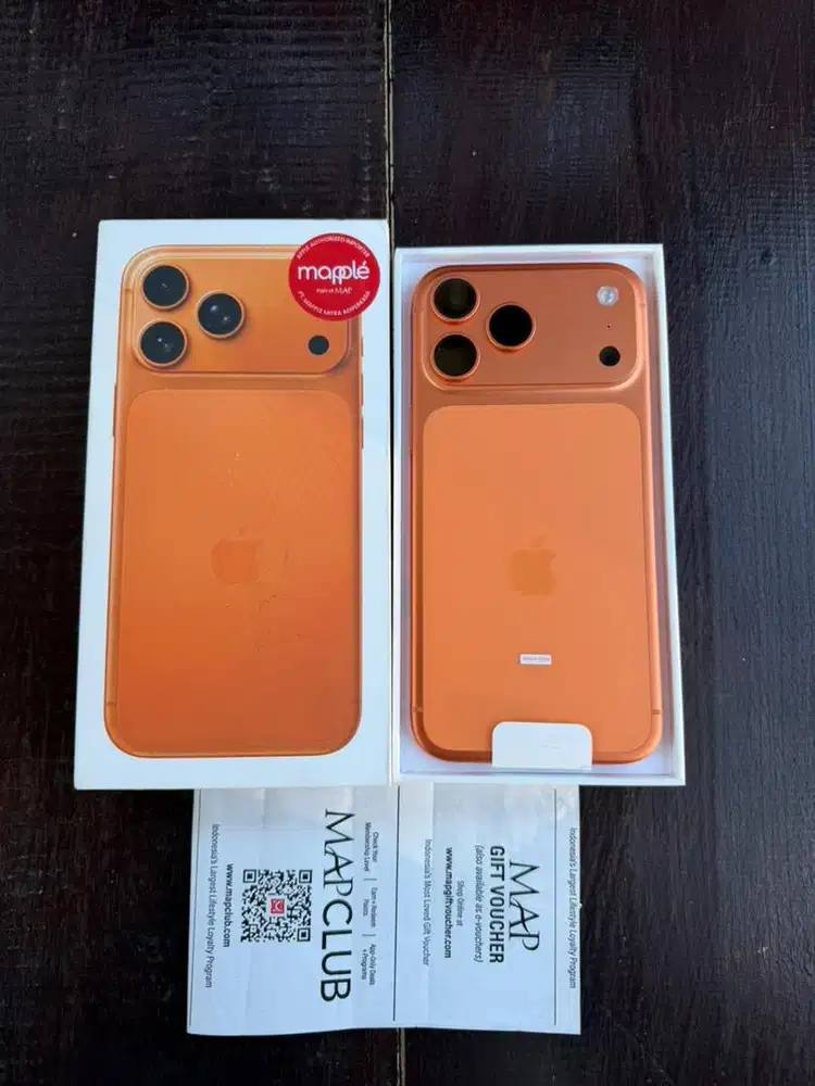 iPhone 17 Pro Max 512GB Orange Second iBox On Mei 2027 BH 100 Siklus 0