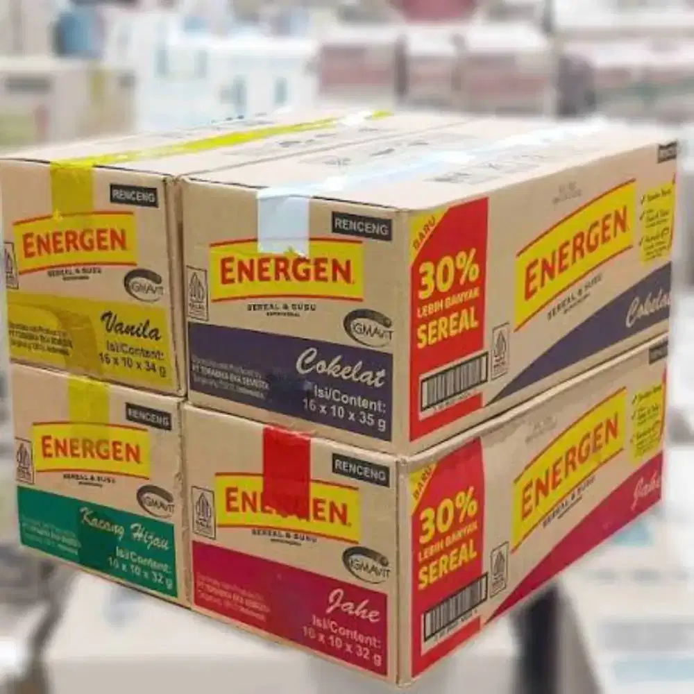 GROSIR ENERGEN PER KARTON ISI 16 RENCENG