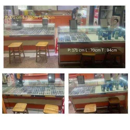 Jual bekas etalase optik