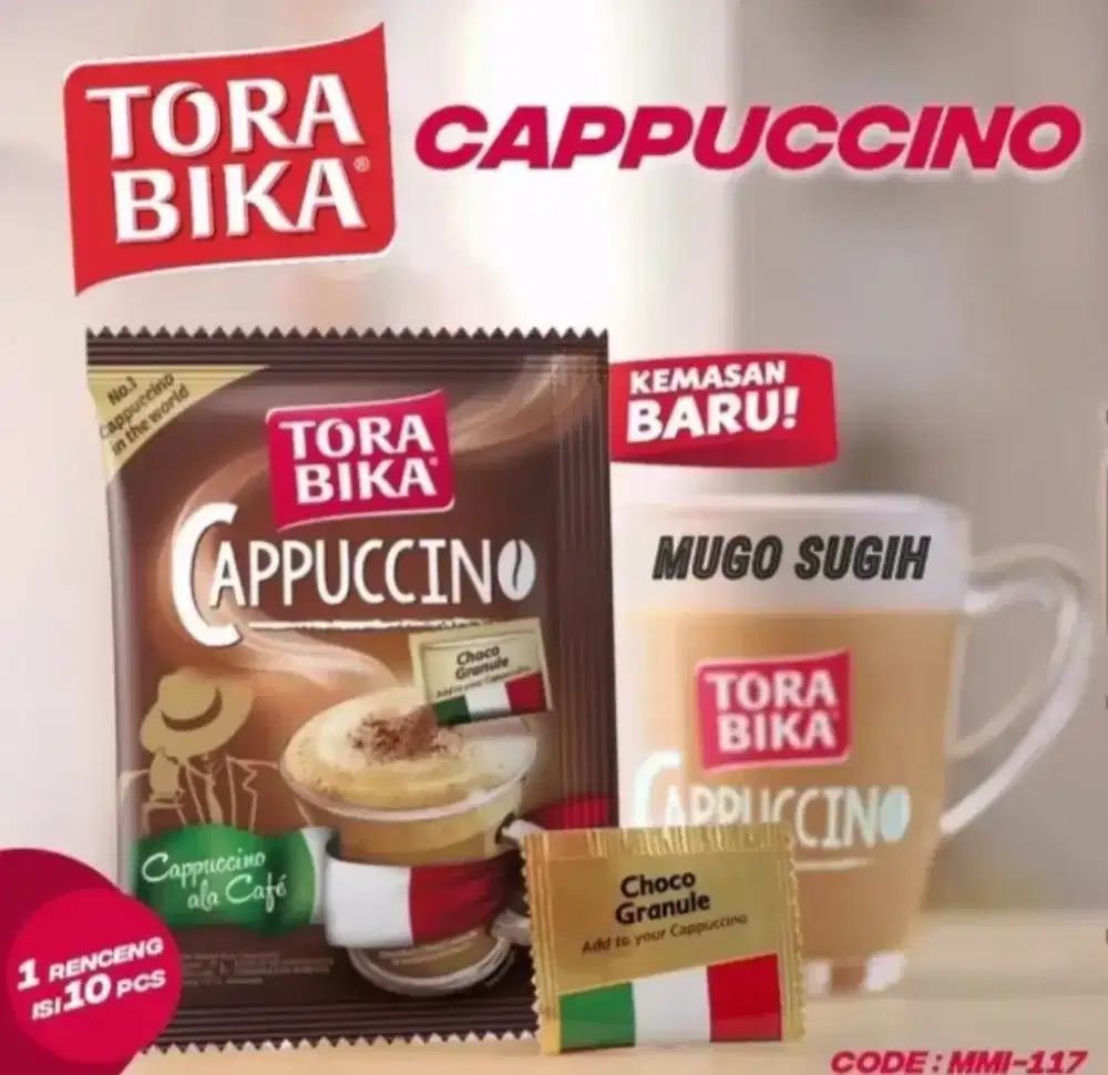 GROSIR KOPI TORABIKA CAPPUCINO PER KARTON ISI 12 RENCENG