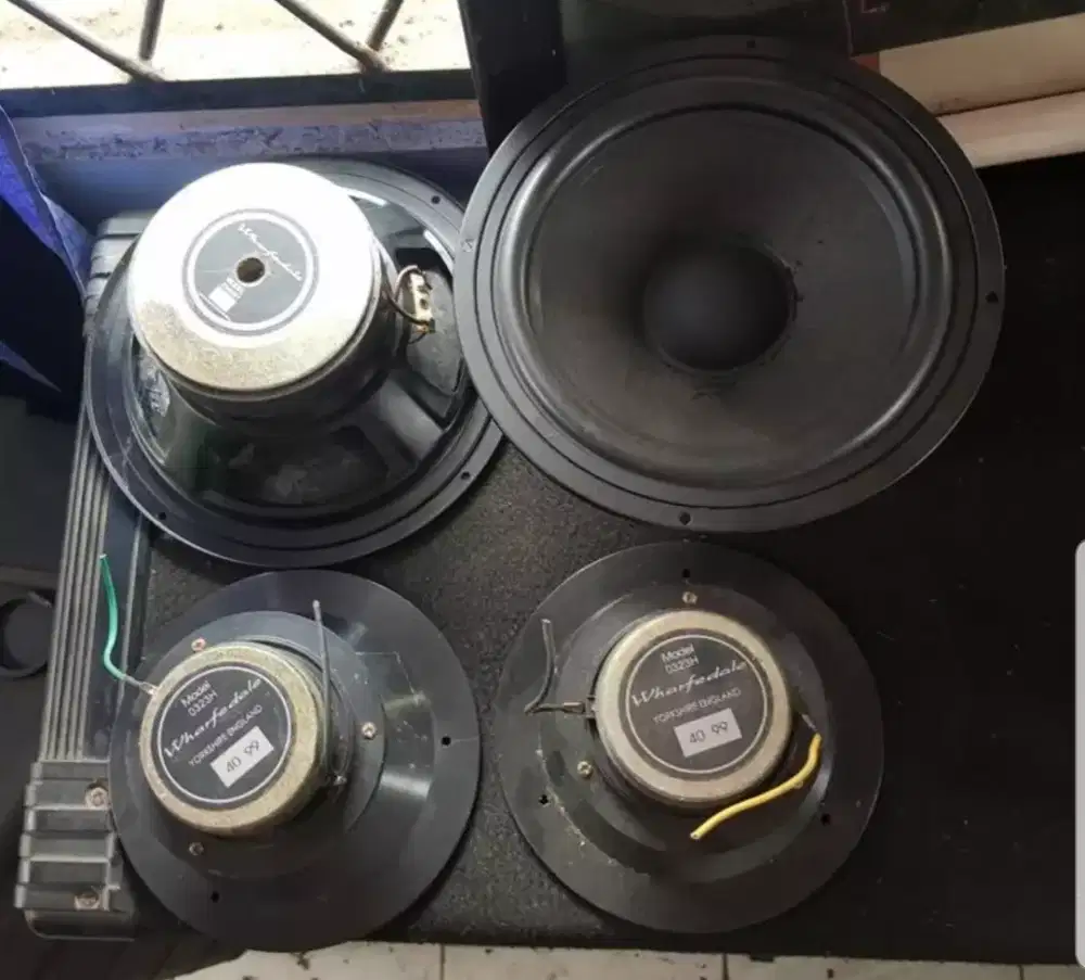 Komponen speaker dan tweeter Wharfedal made in England