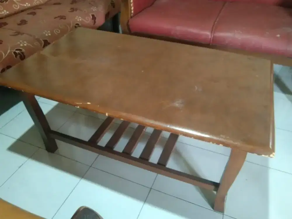 meja tamu aja bahan kayu
