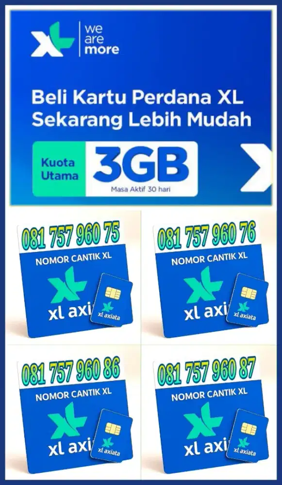 Perdana XL 11Digit Kouta 3Giga