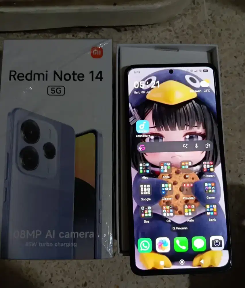 Redmi Note 14 5G RAM 12+12GB 512GB Mulus Komplit Ori