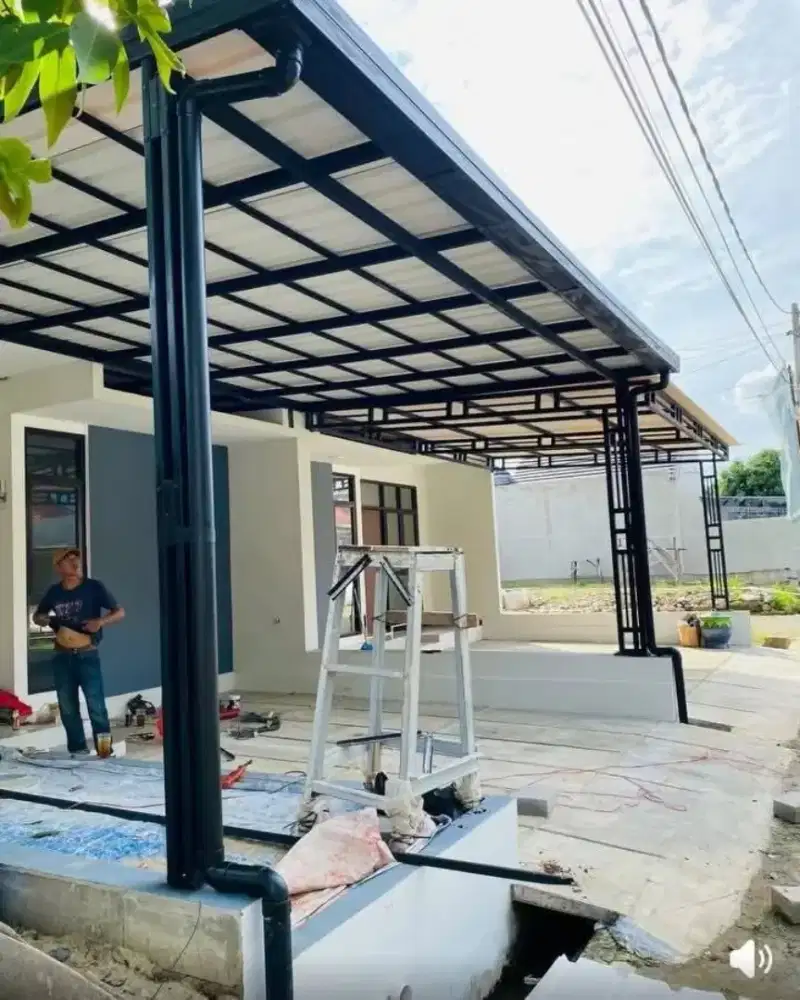 Kanopi Rumah Jogja terpasang