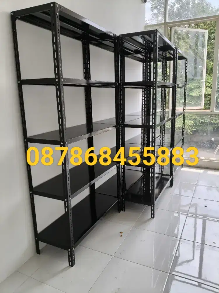Rak besi siku lubang ramping