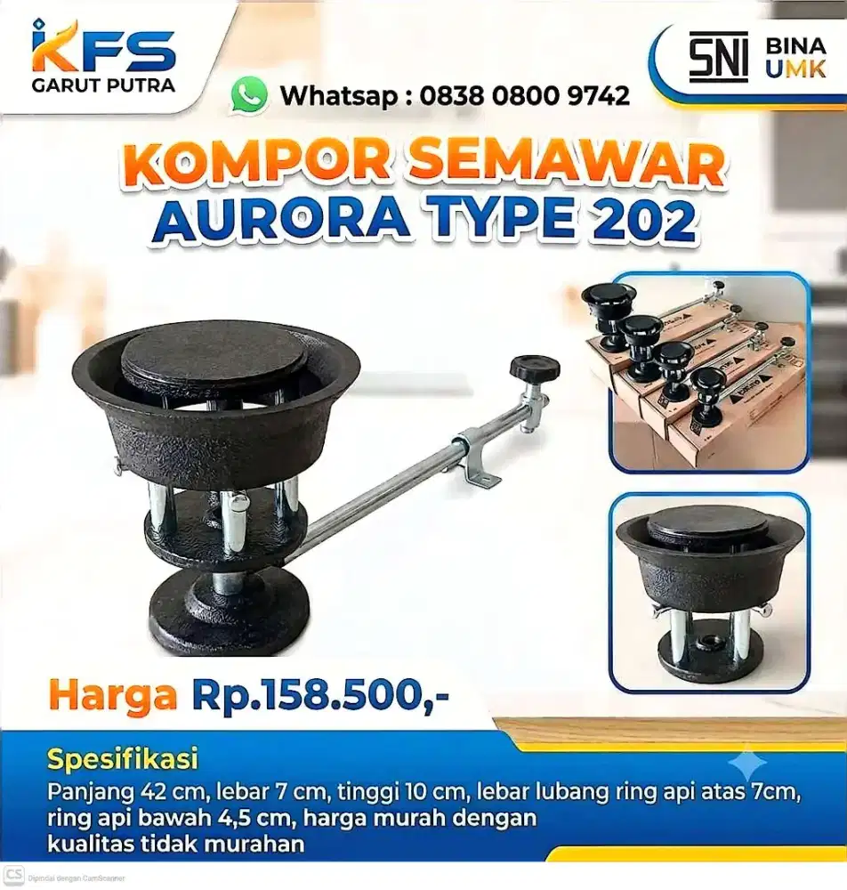KOMPOR GAS JOSS SEMAWAR AURORA