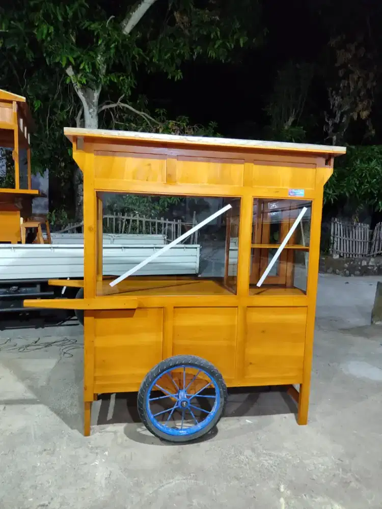 Sedia Gerobak Angkringan, Bakso Mie Ayam, Bubur, Sate, Soto, Pecel dll