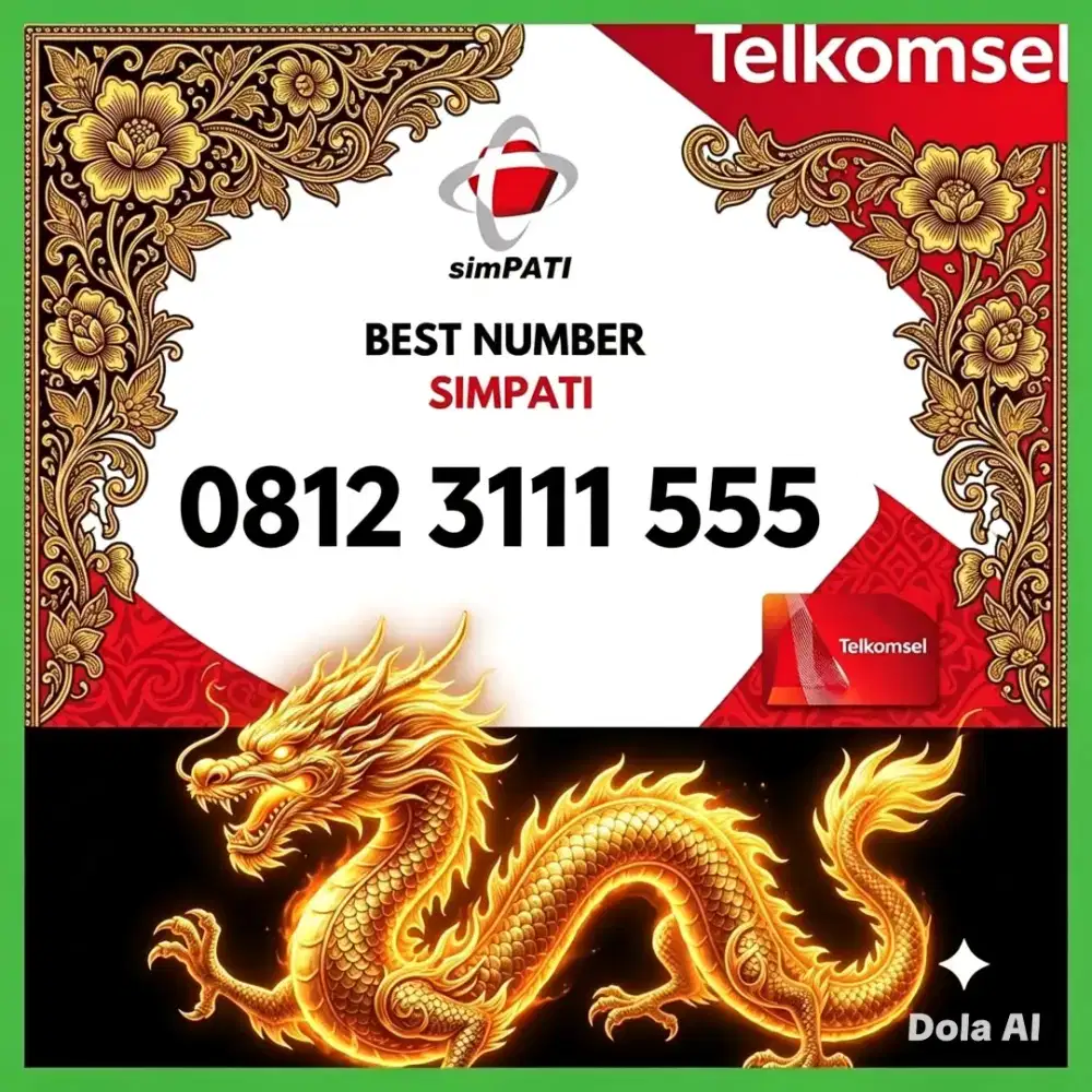 Nomor cantik simpati Telkomsel super 10 digit