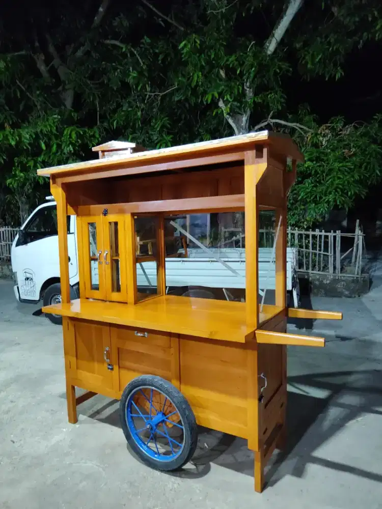 Sedia Gerobak Angkringan, Bakso Mie Ayam, Bubur, Sate, Soto, Pecel dll