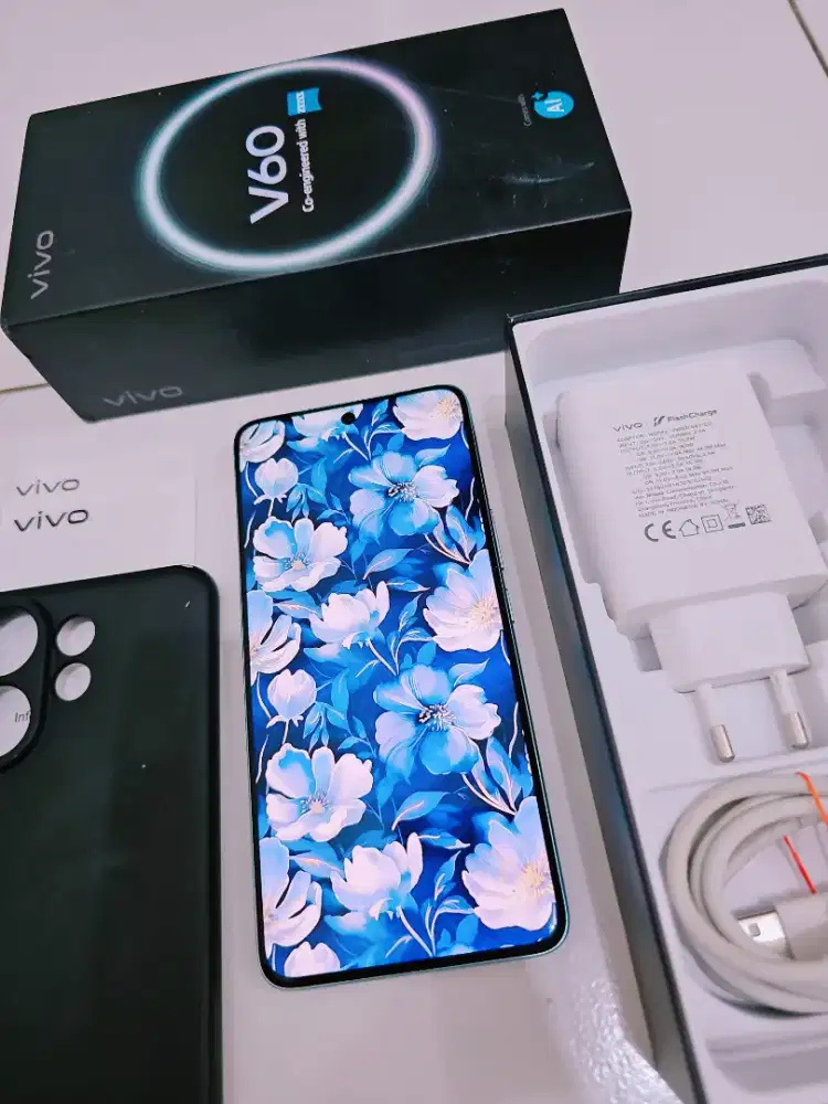Vivo V60 5G Blue 8/256 Fulset Ori Garansi Bulan 10 2026
