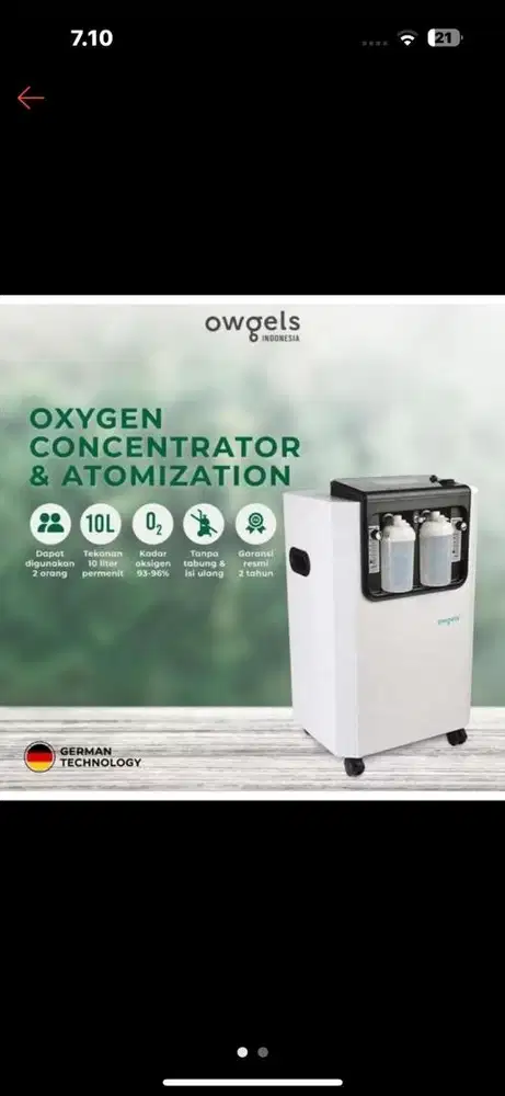 Oksigen konsetrator owgels