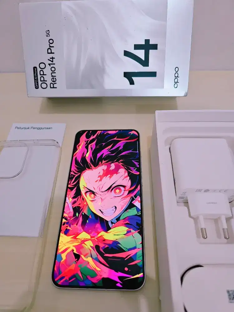 Oppo Reno 14 Pro 5G 12/512 Fulset Ori Garansi Bulan 7 2026