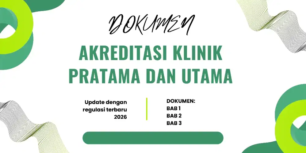 Template atau contoh dokumen akreditasi klinik