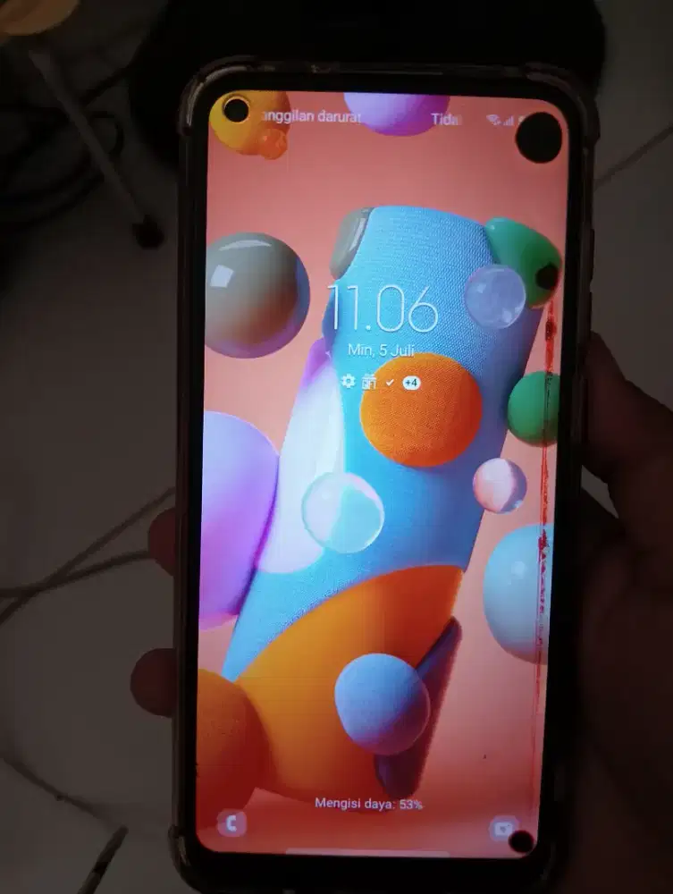Samsung A11 minus tompel di LCD