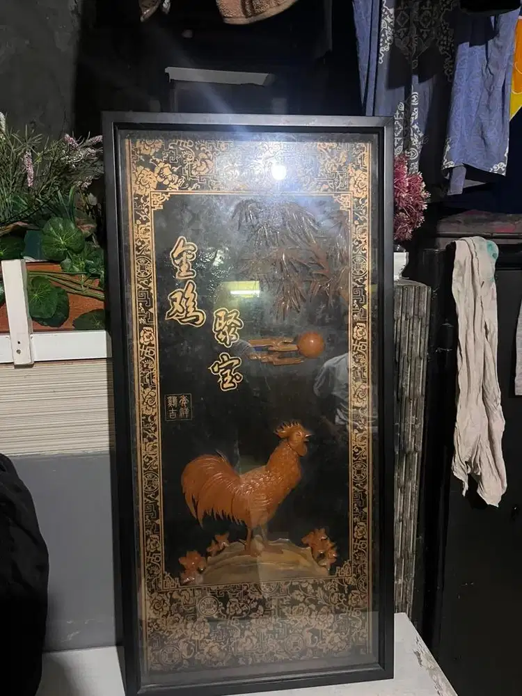 Lukisan Fengshui 3d batu
