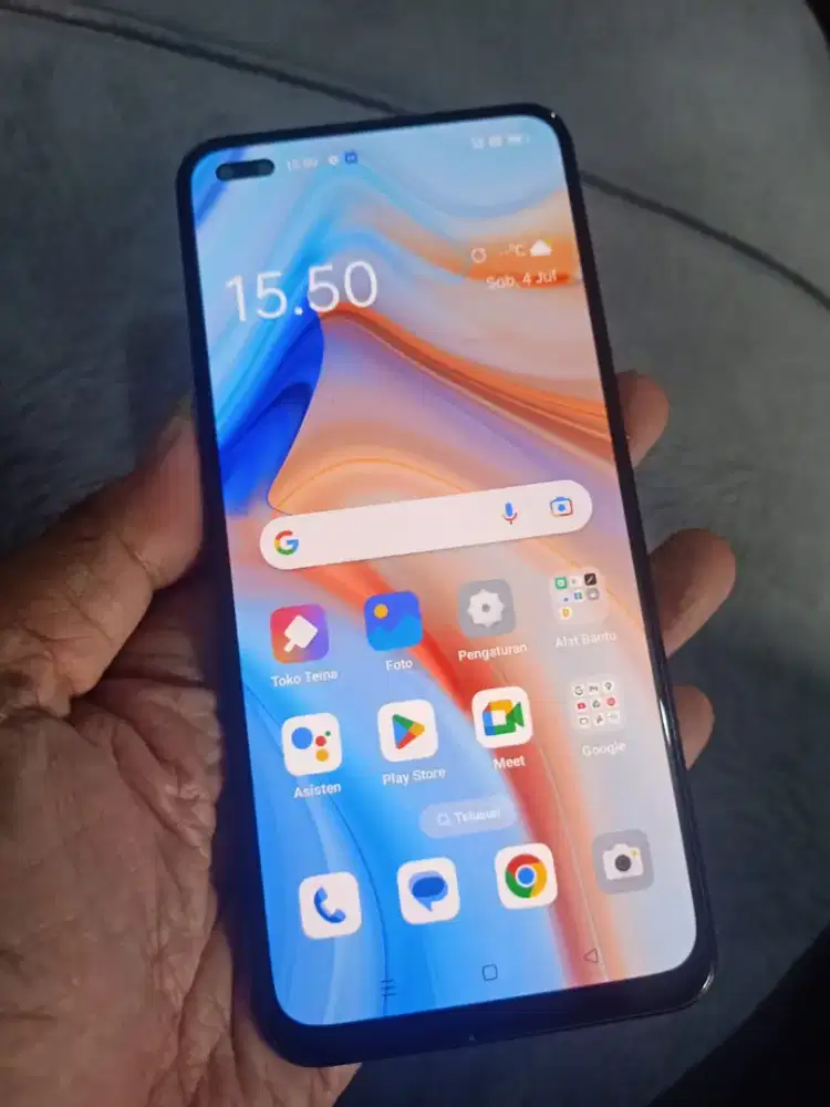 Oppo reno 4 5g.. 8+5/128.. ori dah 5g finger layar on