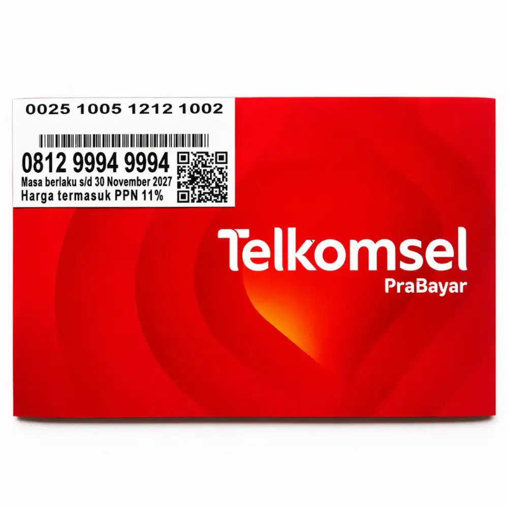 Nomor Cantik Simpati Telkomsel 5G Dobel Angka
