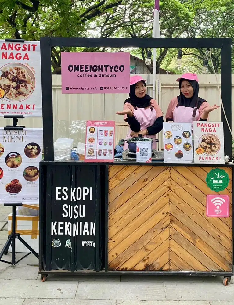 Gerobak Kayu Portable Serbaguna