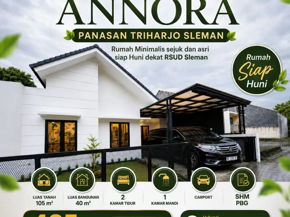 RUMAH CANTIK MURAH SIAP HUNI DEKAT RSUD SLEMAN