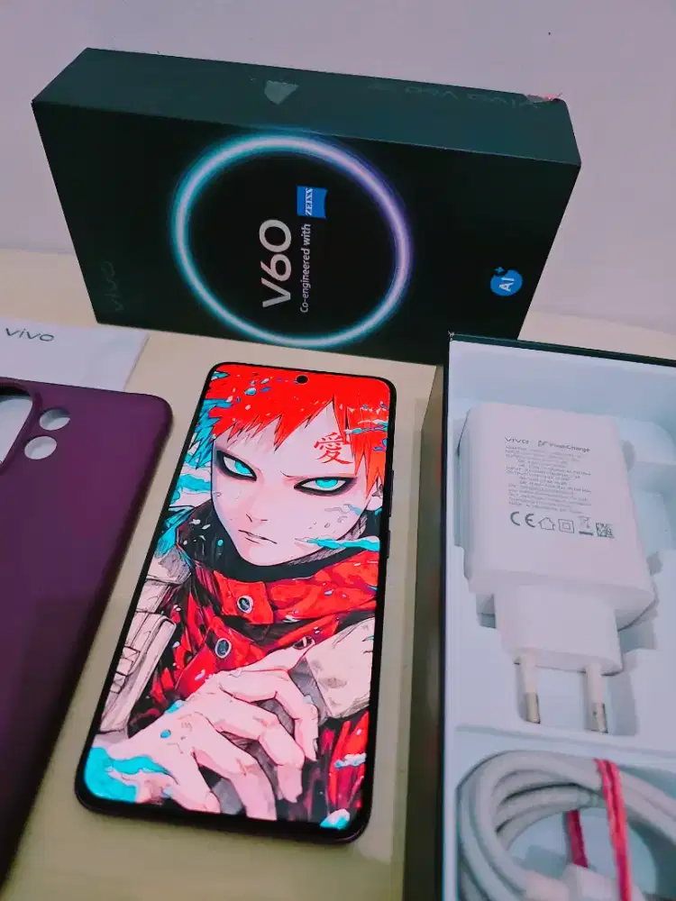 Vivo V60 5G Purple 8/256 Fulset Ori Garansi Bulan 10 2026