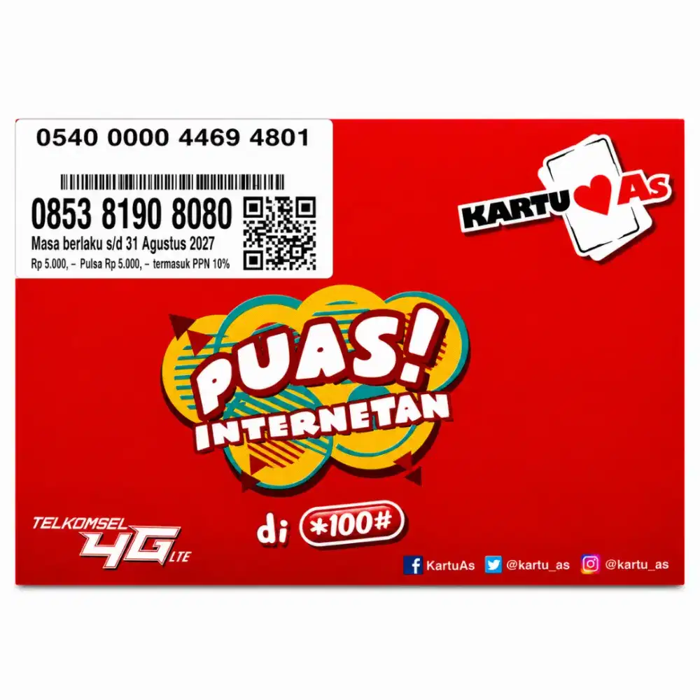 Nomor Cantik Kartu As Combo Sakti Telkomsel