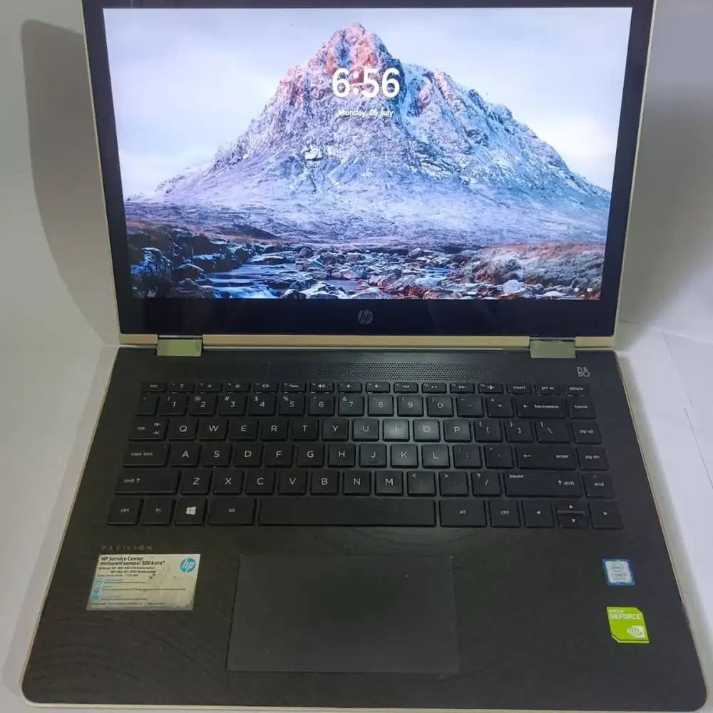 Laptop HP Pavilion X360 core i7-8550u RAM 8GB SSD 128GB & 512GB