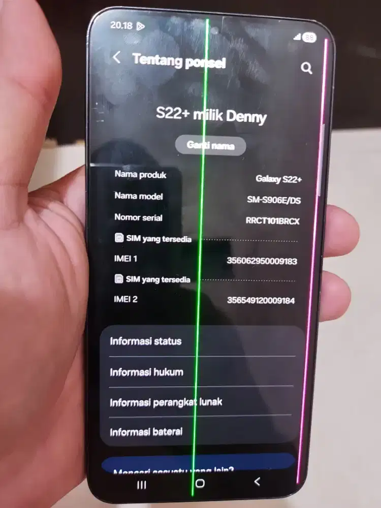 Jual samsung S22+ 5G  8/128GB