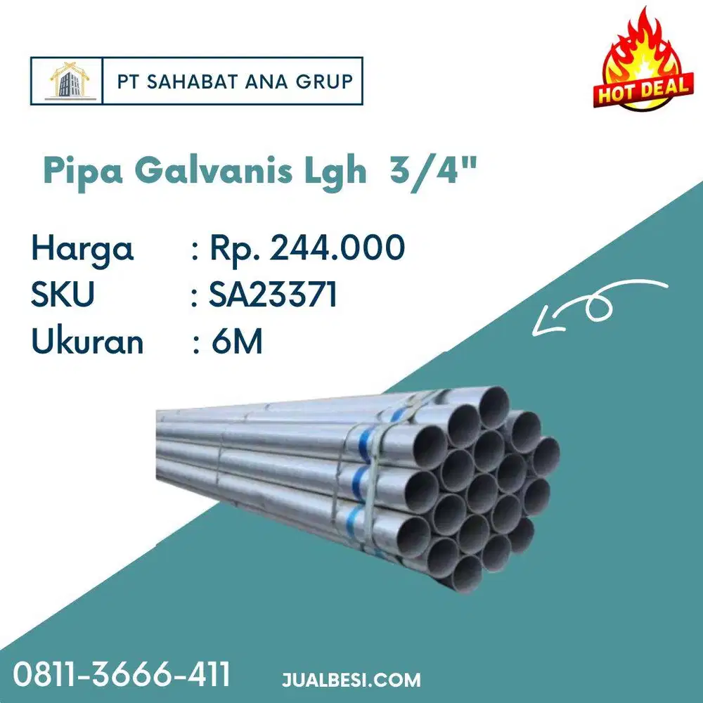 Pipa Galvanis Lgh 3/4
