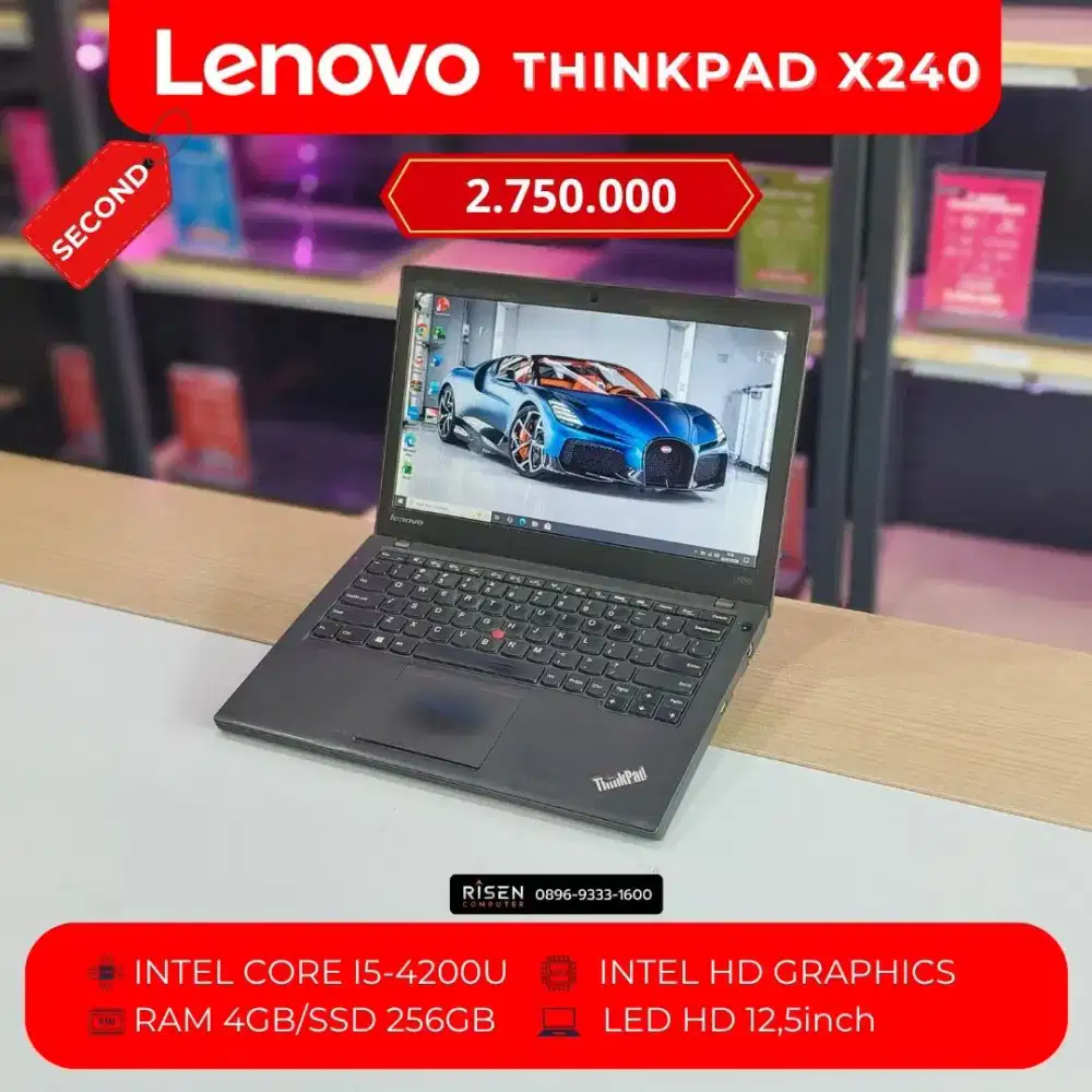 LENOVO THINKPAD X260 Intel Core I5-4200U RAM 4GB SSD 256GB HD 12.5inch