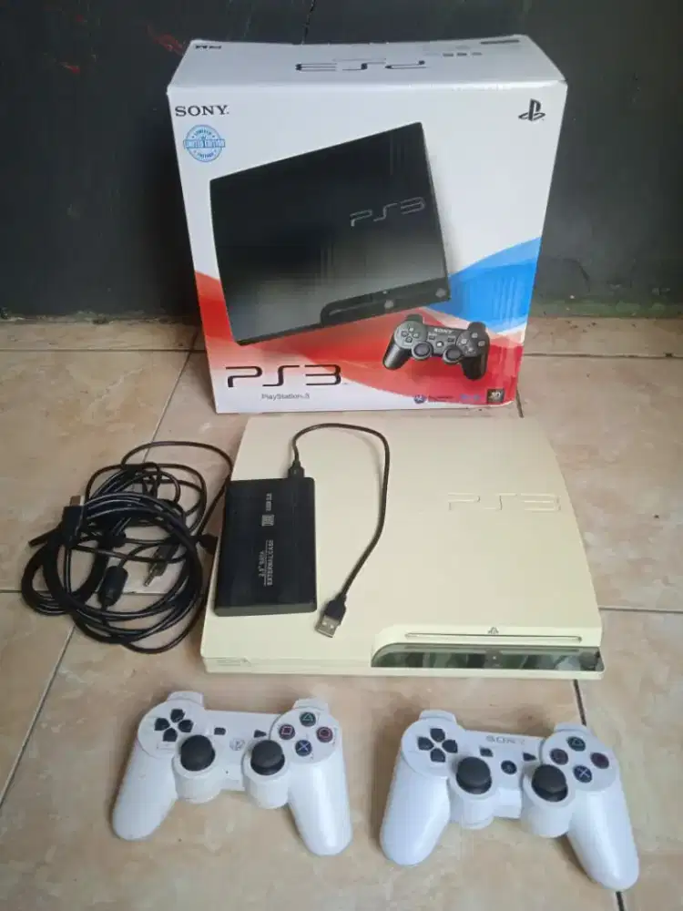 PS3 slim 250+500 gb normal fullset mulus poris cipondoh