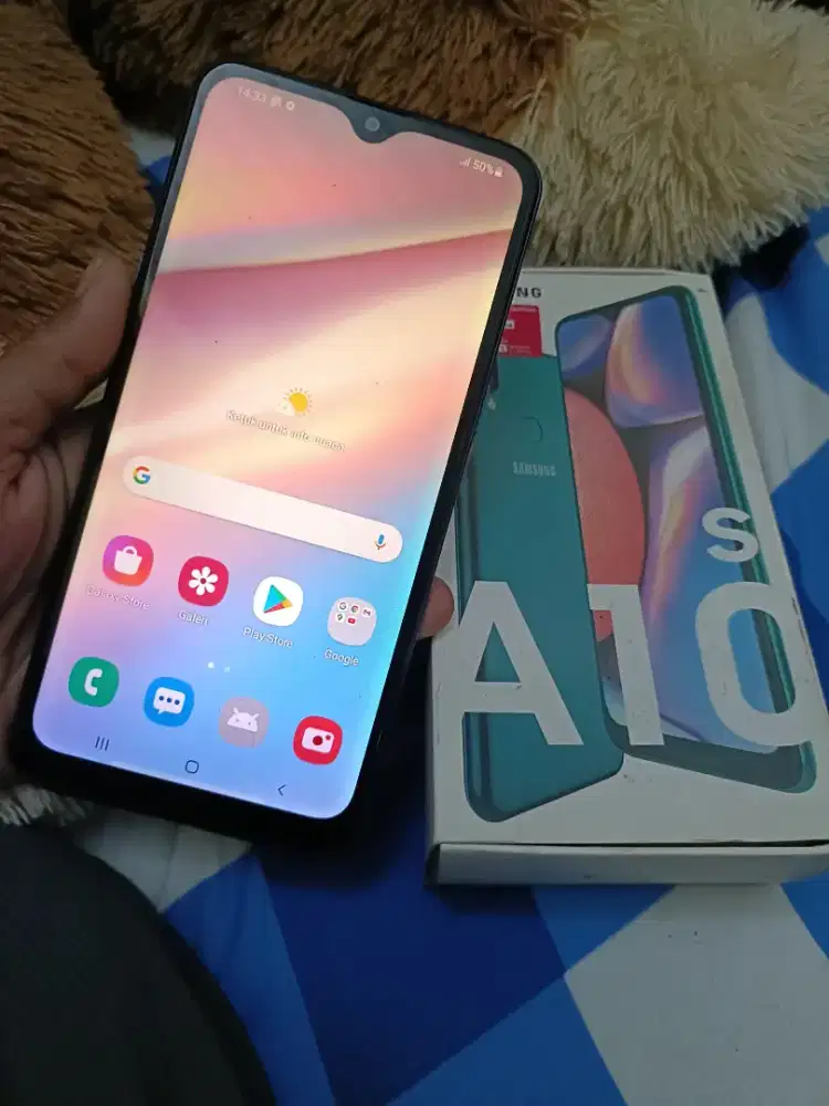 Samsung a10s 2/32 fullset. Ada minus