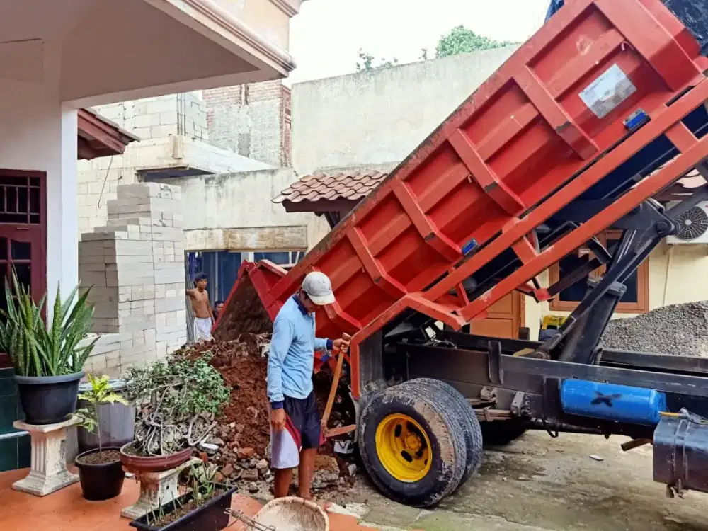 Tanah merah puing murni angkut tanah galian