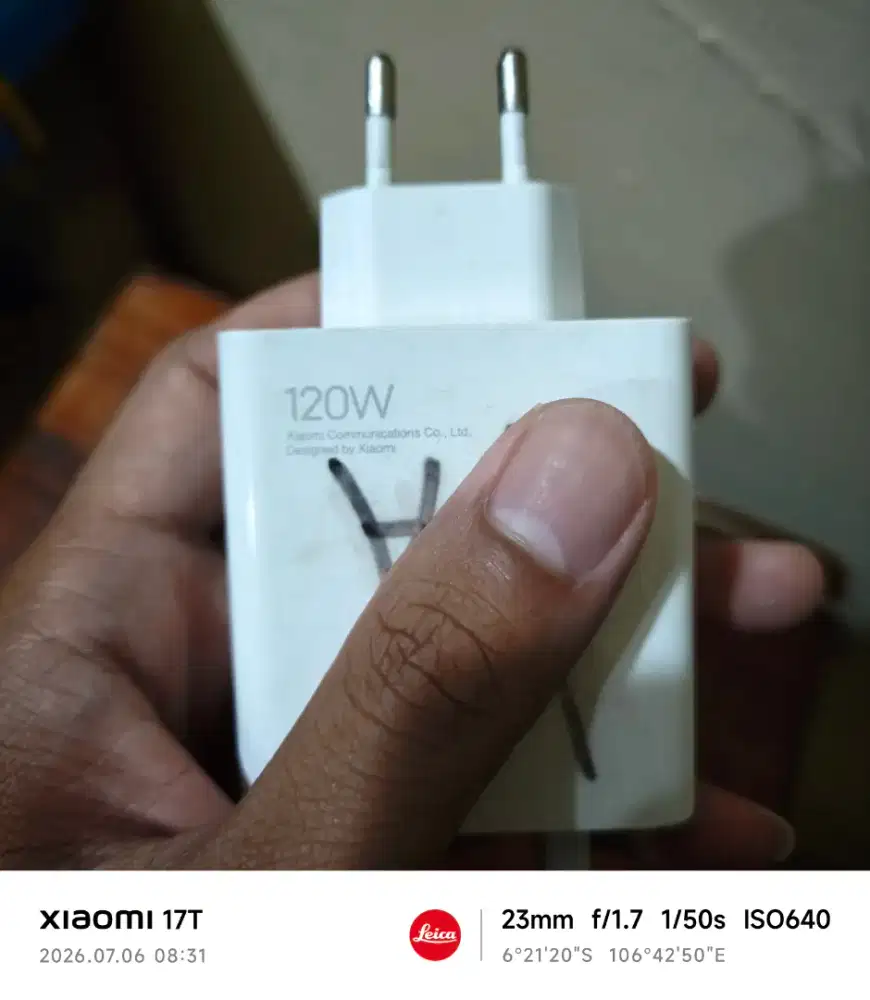 Kepala Casan Charger Xiaomi mi 120watt W Kabel Copotan Original 12T