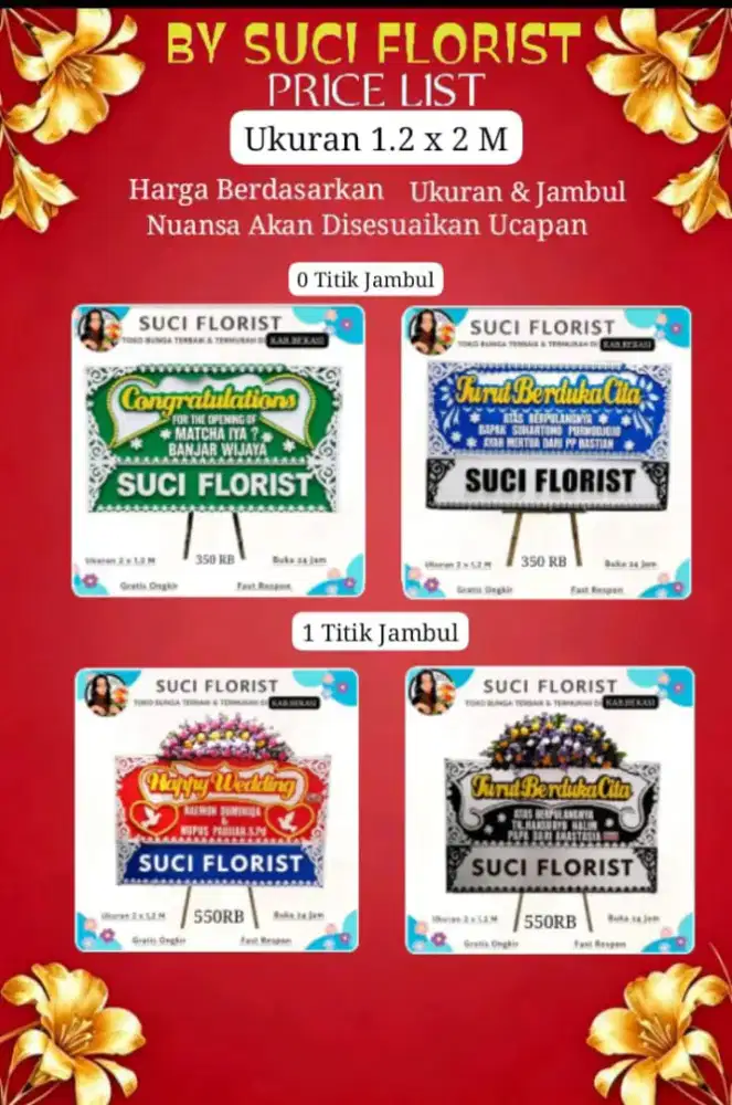 Karangan bunga dan standing flower