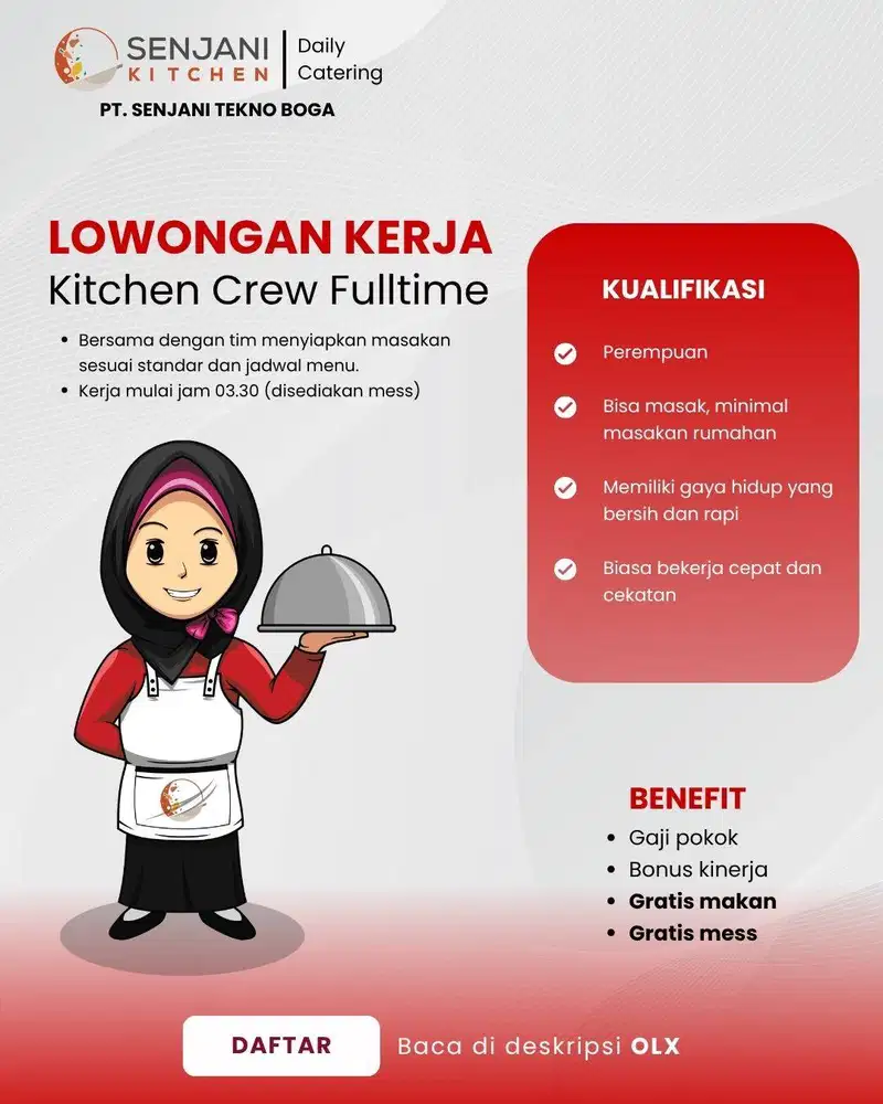LOKER KITCHEN CREW CATERING SURABAYA