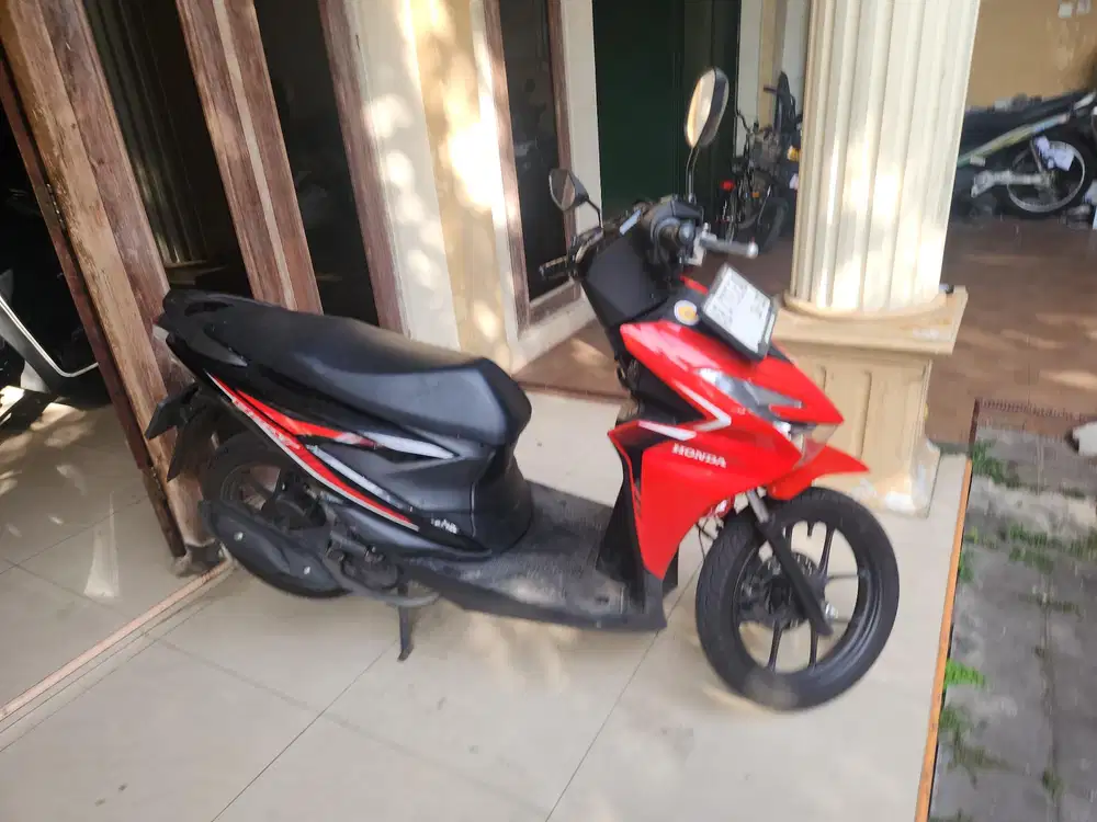 Beat all new 2025 hitam merah Gbm