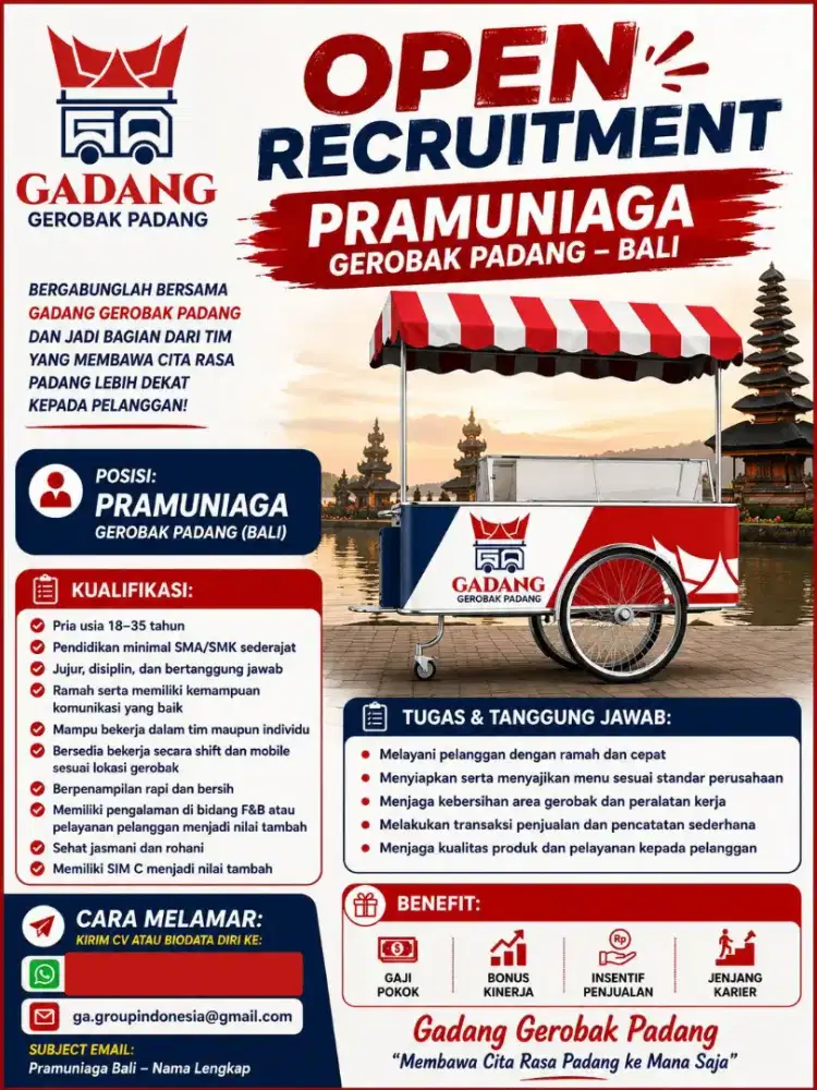 PRAMUNIAGA GEROBAK PADANG BALI